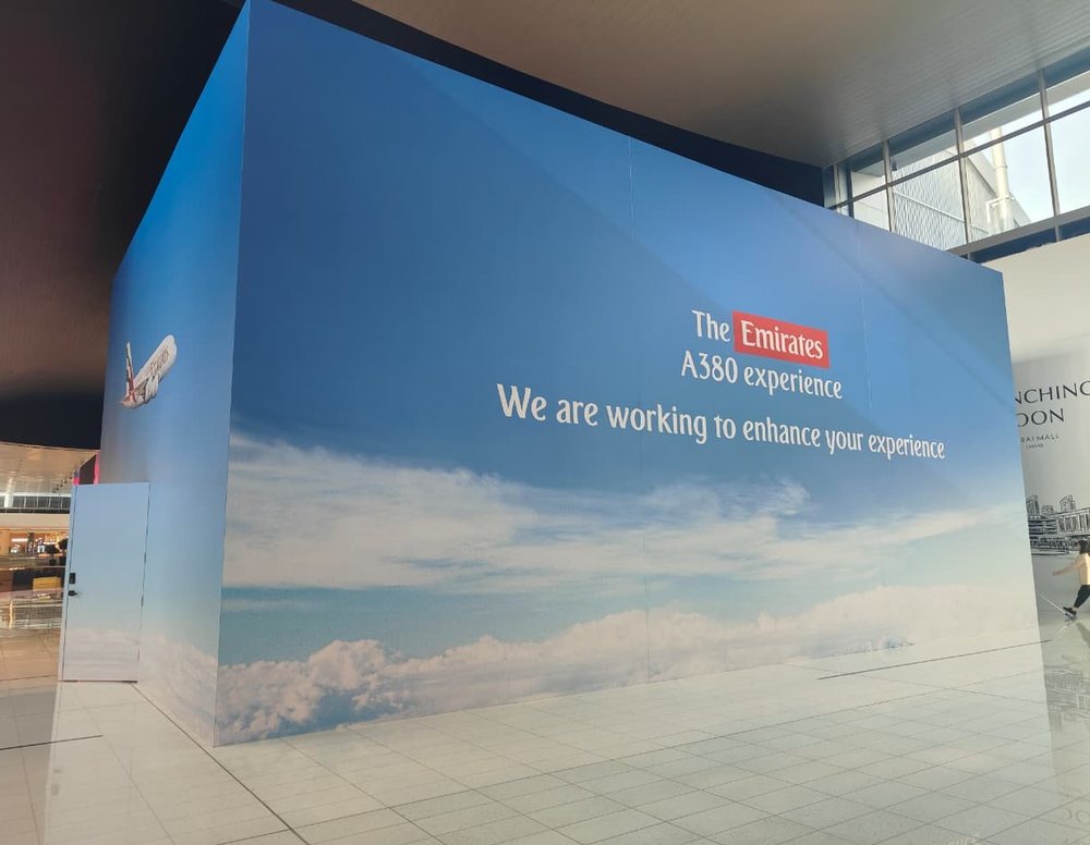 Emirates hoarding, Dubai Mall