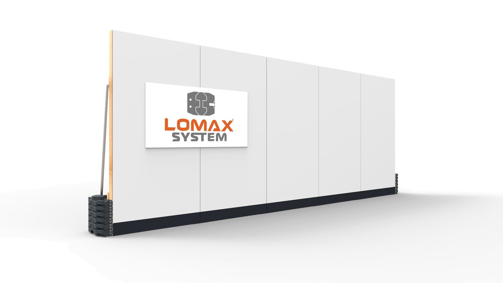 Lomax Front View - 5-Panel Configuration